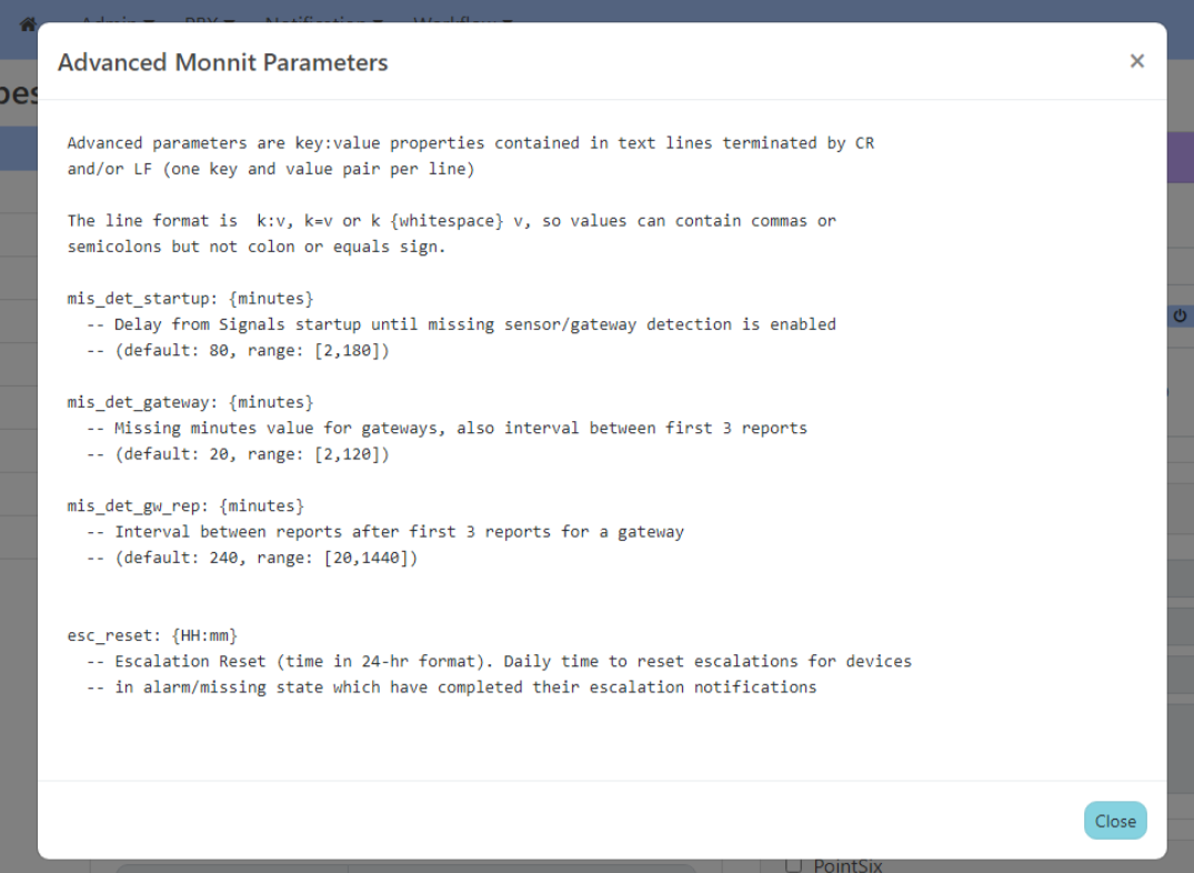 Advanced Monnit Params