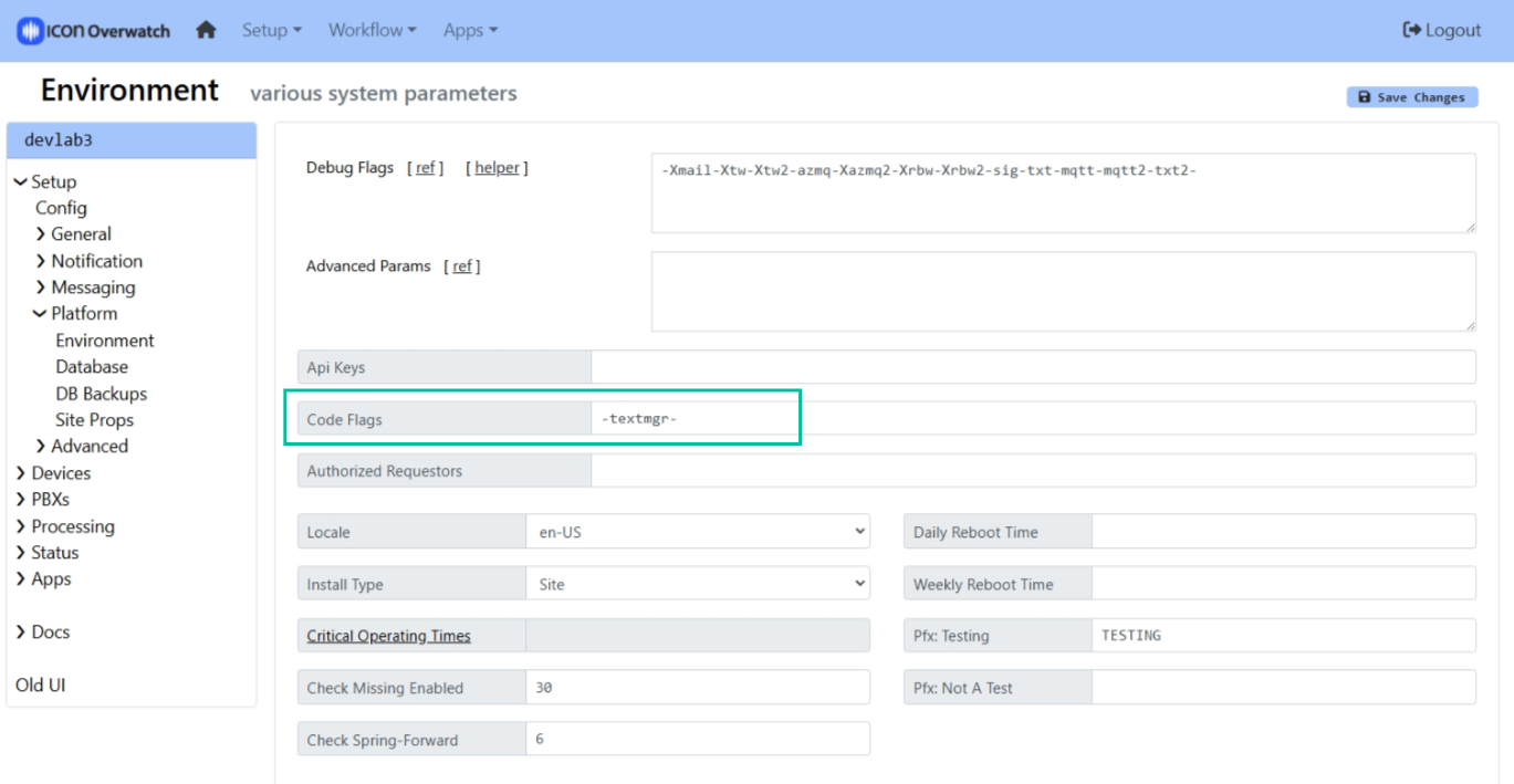 environment_codeflags